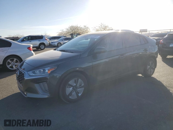 2022 Hyundai Ioniq Blue with VIN KMHC65LC2NU281311, listed as a Copart auction lot 44138945 with 58,466 mi miles and Salvage title. Bid and sale history available at DreamBid. Image 1.