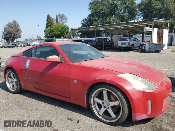 2003 Nissan 350Z Performance z VIN JN1AZ34D63T118262, wystawiony jako Copart lot #59956315 z przebiegiem Nie podano mil oraz Czysty tytuł • Clean title. Historia ofert i sprzedaży dostępna na DreamBid. Obrazek 4.
