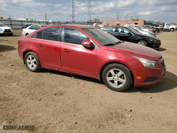 2013 Chevrolet Cruze 1LT with VIN 1G1PC5SBXD7219345, listed as a Copart auction lot 50425715 with 156,198 mi miles and Salvage Title. Bid and sale history available at carsss.com. Image 4.