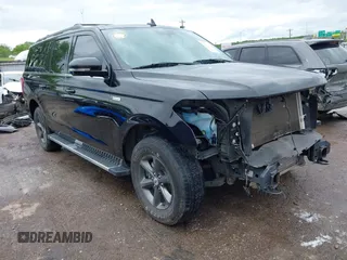 2021 Ford Expedition Max XLT with VIN 1FMJK1JT1MEA56045, listed as a IAAI auction lot 42162542 with 98,982 mi miles and . Bid and sale history available at DreamBid. Image 1.