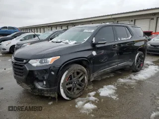 2018 Chevrolet Traverse Premier z VIN 1GNERKKW1JJ191469, wystawiony jako Copart lot #44790365 z przebiegiem 134 762 mil mil oraz Nie do naprawy • Non repairable. Historia ofert i sprzedaży dostępna na DreamBid. Obrazek 1.