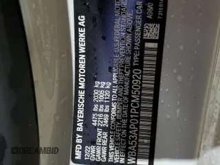 2023 BMW 4 Series 430i с VIN WBA53AP01PCM50920, выставлен на аукционе Copart как лот 49204964 с пробегом 23 118 миль миль и . История ставок и продаж доступна на DreamBid. Изображение 12.