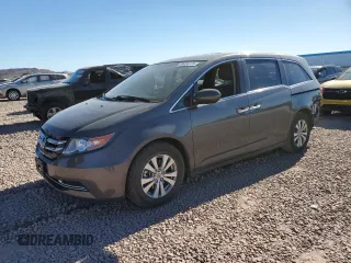 2015 Honda Odyssey EX-L with VIN 5FNRL5H60FB087008, listed as a Copart auction lot 89406775 with 147,748 mi miles and Salvage Title. Bid and sale history available at carsss.com. Image 1.