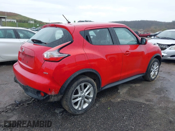2015 Nissan Juke S with VIN JN8AF5MV8FT559264, listed as a IAAI auction lot 41961274 with 140,550 mi miles and . Bid and sale history available at DreamBid. Image 4.