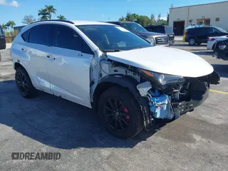 2021 Lexus NX with VIN JTJDARBZ6M5027627, listed as a IAAI auction lot 41597361 with 42,842 mi miles. Bid and sale history available at carsss.com. Image 1.