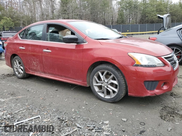 2013 Nissan Sentra SR with VIN 3N1AB7AP9DL761947, listed as a Copart auction lot 86168224 with 167,784 mi miles and Salvage Title. Bid and sale history available at DreamBid. Image 4.