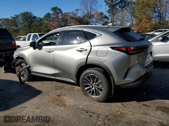 2025 Lexus NX with VIN 2T2GDCAZ3SC020412, listed as a Copart auction lot 81530414 with 0 mi miles and Salvage Title. Bid and sale history available at carsss.com. Image 2.