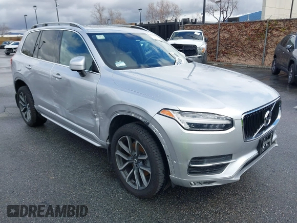 2018 Volvo XC90 Momentum with VIN YV4102PKXJ1343155, listed as a IAAI auction lot 41493054 with 73,243 mi miles. Bid and sale history available at carsss.com. Image 1.