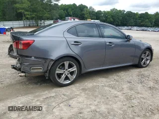 2012 Lexus IS 250 with VIN JTHBF5C2XC5166405, listed as a Copart auction lot 58847595 with 179,947 mi miles and Salvage title. Bid and sale history available at DreamBid. Image 3.
