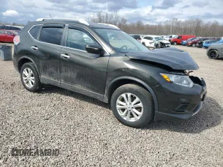 2015 Nissan Rogue SV with VIN KNMAT2MVXFP535768, listed as a Copart auction lot 53031005 with 124,767 mi miles and Salvage Title. Bid and sale history available at carsss.com. Image 4.
