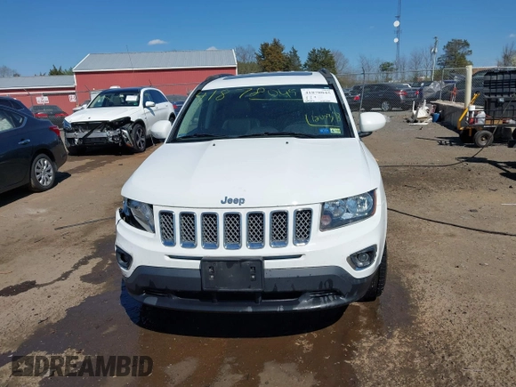 2015 Jeep Compass Latitude with VIN 1C4NJDEB7FD120738, listed as a IAAI auction lot 41878045 with 128,393 mi miles. Bid and sale history available at carsss.com. Image 12.
