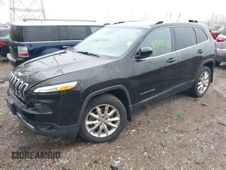 2015 Jeep Cherokee Limited with VIN 1C4PJMDS4FW698875, listed as a IAAI auction lot 41975033 with 163,580 mi miles. Bid and sale history available at carsss.com. Image 2.