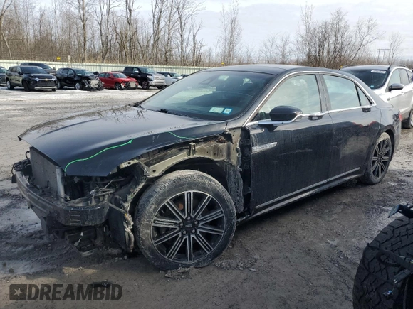 2017 Lincoln Continental Reserve with VIN 1LN6L9RP6H5627401, listed as a Copart auction lot 46780275 with 103,618 mi miles and Salvage Title. Bid and sale history available at carsss.com. Image 1.