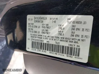 2005 Dodge Ram 1500 SLT with VIN 1D7HA18D55S238831, listed as a IAAI auction lot 42022660 with 207,523 mi miles. Bid and sale history available at carsss.com. Image 9.