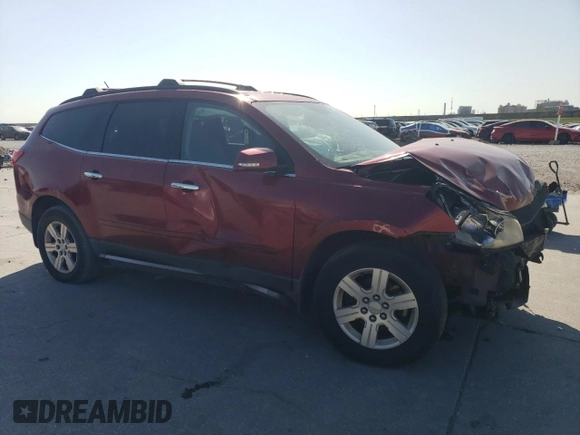 2012 Chevrolet Traverse 1LT with VIN 1GNKRGED0CJ164101, listed as a Copart auction lot 52627335 with Not Provided miles and Salvage Title. Bid and sale history available at DreamBid. Image 4.