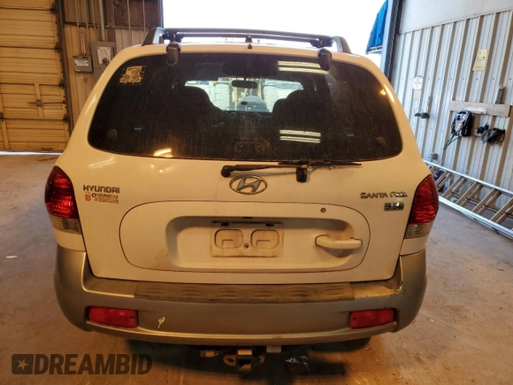 2005 Hyundai Santa Fe GLS with VIN KM8SC13E45U898353, listed as a Copart auction lot 87914125 with 83,151 mi miles and Clean Title. Bid and sale history available at carsss.com. Image 6.