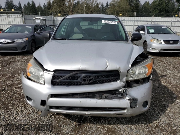 2007 Toyota RAV4 with VIN JTMBD33V075071329, listed as a Copart auction lot 50227585 with 0 mi miles and Salvage Title. Bid and sale history available at carsss.com. Image 5.