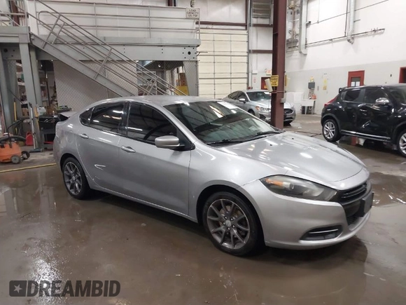 2016 Dodge Dart SE with VIN 1C3CDFAA8GD578415, listed as a IAAI auction lot 41855516 with 122,122 mi miles. Bid and sale history available at carsss.com. Image 1.