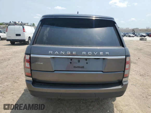 2016 Land Rover Range Rover HSE with VIN SALGS2VF7GA273001, listed as a Copart auction lot 59307705 with 120,691 mi miles and Clean title. Bid and sale history available at DreamBid. Image 6.