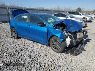 2023 Kia Forte GT-Line with VIN 3KPF54AD0PE679967, listed as a Copart auction lot 46801635 with 40,958 mi miles and Salvage Title. Bid and sale history available at carsss.com. Image 4.