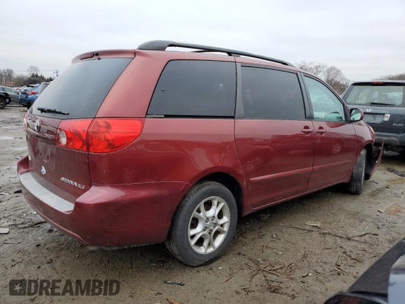 2006 Toyota Sienna XLE with VIN 5TDZA22C26S534176, listed as a Copart auction lot 42629215 with 180,828 mi miles and Salvage Title. Bid and sale history available at carsss.com. Image 3.