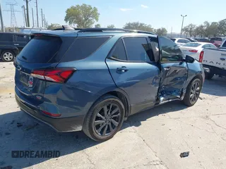 2024 Chevrolet Equinox RS with VIN 3GNAXMEG9RL181331, listed as a IAAI auction lot 41711779 with 15,405 mi miles and . Bid and sale history available at DreamBid. Image 4.