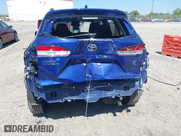 2023 Toyota Corolla Cross LE with VIN 7MUCAAAG8PV065431, listed as a IAAI auction lot 42031958 with 25,000 mi miles and . Bid and sale history available at DreamBid. Image 6.