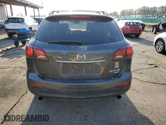 2015 Mazda CX-9 Grand Touring with VIN JM3TB3DV2F0453812, listed as a Copart auction lot 54445115 with 176,067 mi miles and Salvage title. Bid and sale history available at DreamBid. Image 6.