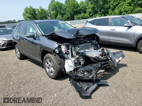 2024 Toyota RAV4 XLE with VIN 2T3P1RFVXRC484711, listed as a Copart auction lot 60511415 with 9,836 mi miles and Salvage title. Bid and sale history available at DreamBid. Image 14.