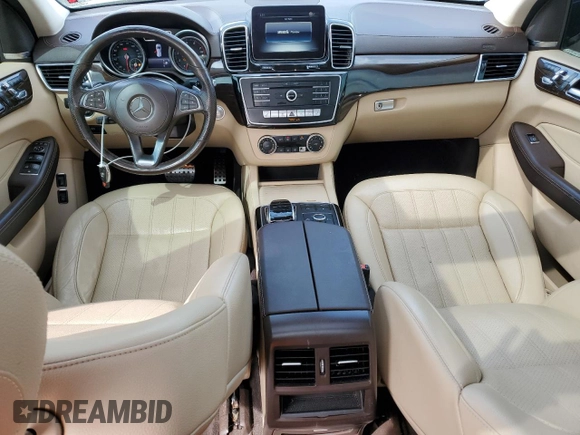 2018 Mercedes-Benz GLS 450 with VIN 4JGDF6EE7JB149174, listed as a Copart auction lot 49499445 with 90,870 mi miles and Salvage Title. Bid and sale history available at DreamBid. Image 8.