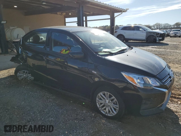 2023 Mitsubishi Mirage ES z VIN ML32FUFJ9PHF02053, wystawiony jako Copart lot #50418915 z przebiegiem 22 613 mil mil oraz Szkoda całkowita • Salvage title. Historia ofert i sprzedaży dostępna na DreamBid. Obrazek 4.