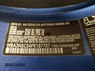 2015 BMW 4 Series 428i xDrive с VIN WBA3N5C54FK197767, выставлен на аукционе Copart как лот 44041735 с пробегом 100 132 миль миль и Списание • Salvage title. История ставок и продаж доступна на DreamBid. Изображение 12.