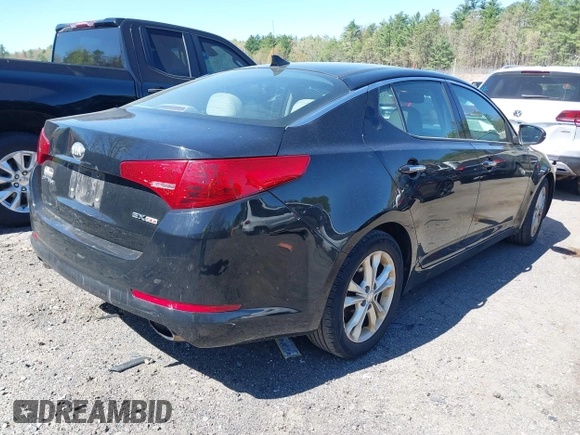 2013 Kia Optima EX with VIN 5XXGN4A77DG216998, listed as a IAAI auction lot 42102377 with 204,354 mi miles. Bid and sale history available at carsss.com. Image 4.