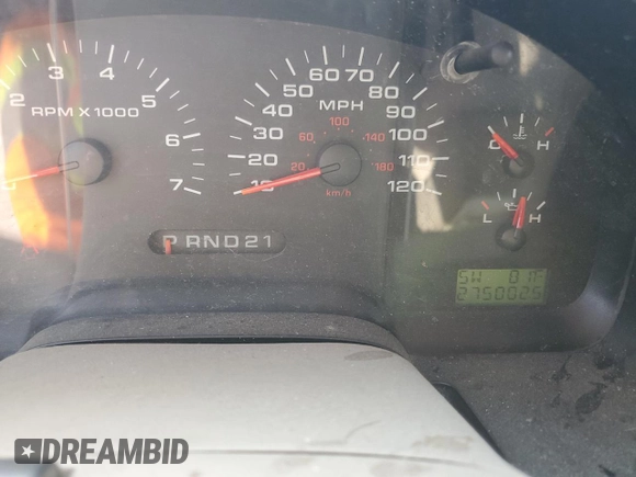 2005 Ford F-150 STX z VIN 1FTRX12W65NB05579, wystawiony jako Copart lot #53344105 z przebiegiem 275 002 mil mil oraz Szkoda całkowita • Salvage title. Historia ofert i sprzedaży dostępna na DreamBid. Obrazek 9.