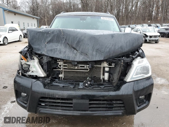 2017 Nissan Armada Platinum with VIN JN8AY2NE4H9704307, listed as a Copart auction lot 85791644 with 79,712 mi miles and Salvage Title. Bid and sale history available at carsss.com. Image 5.
