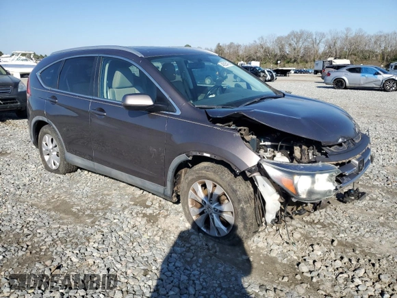 2014 Honda CR-V EX-L with VIN 2HKRM3H77EH533357, listed as a Copart auction lot 46205475 with 95,018 mi miles and Salvage Title. Bid and sale history available at carsss.com. Image 4.