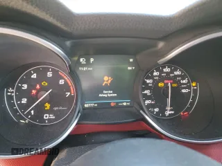 2018 Alfa Romeo Stelvio Ti Sport z VIN ZASFAKNN3J7B77939, wystawiony jako Copart lot #87767495 z przebiegiem 62 777 mil mil oraz Szkoda całkowita • Salvage title. Historia ofert i sprzedaży dostępna na DreamBid. Obrazek 9.