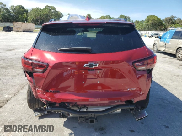 2025 Chevrolet Blazer RS with VIN 3GNKBERS3SS103775, listed as a Copart auction lot 61497805 with 16,242 mi miles and Salvage title. Bid and sale history available at DreamBid. Image 6.