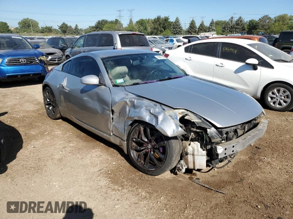 2004 Nissan 350Z Touring with VIN JN1AZ34D64T151960, listed as a Copart auction lot 69607824 with 106,607 mi miles and Salvage Title. Bid and sale history available at carsss.com. Image 4.