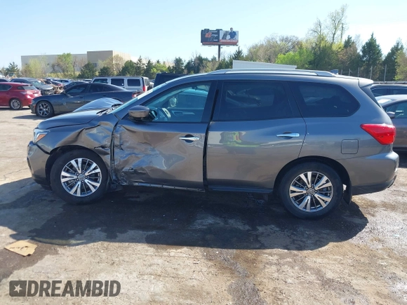 2019 Nissan Pathfinder S with VIN 5N1DR2MN8KC622318, listed as a IAAI auction lot 41997128 with 46,310 mi miles and . Bid and sale history available at DreamBid. Image 14.