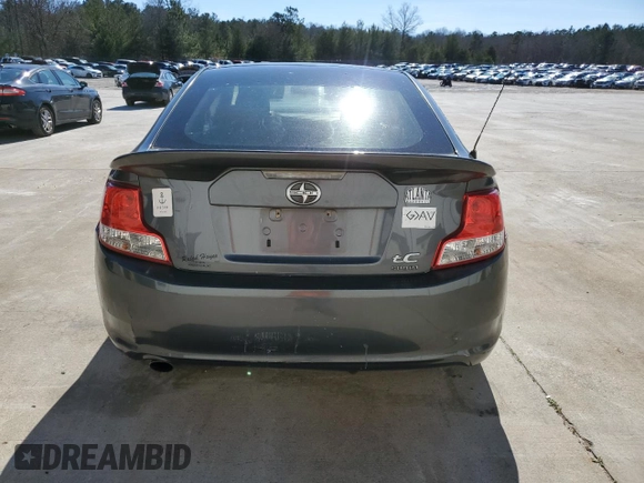 2013 Scion tC with VIN JTKJF5C76D3051704, listed as a Copart auction lot 46220345 with 177,087 mi miles and Salvage Title. Bid and sale history available at carsss.com. Image 6.