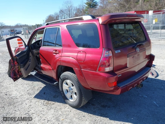 2005 Toyota 4Runner SR5 with VIN JTEBU14R658051910, listed as a IAAI auction lot 41691568 with 153,066 mi miles. Bid and sale history available at carsss.com. Image 3.