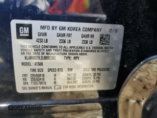2020 Buick Encore GX Select z VIN KL4MMDSL2LB092302, wystawiony jako Copart lot #52557685 z przebiegiem 40 632 mil mil oraz Szkoda całkowita • Salvage title. Historia ofert i sprzedaży dostępna na DreamBid. Obrazek 14.