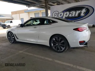 2021 Infiniti Q60 Red Sport 400 with VIN JN1FV7LK3MM530224, listed as a Copart auction lot 55362205 with 17,245 mi miles and Salvage title. Bid and sale history available at DreamBid. Image 2.