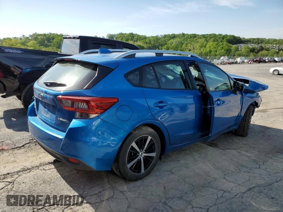 2020 Subaru Impreza Premium with VIN 4S3GTAD6XL3709998, listed as a Copart auction lot 56347995 with 34,867 mi miles and Salvage title. Bid and sale history available at DreamBid. Image 3.