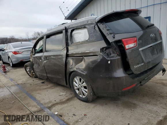 2016 Kia Sedona LX with VIN KNDMB5C10G6151540, listed as a Copart auction lot 46419095 with Not Provided miles and Salvage Title. Bid and sale history available at DreamBid. Image 2.