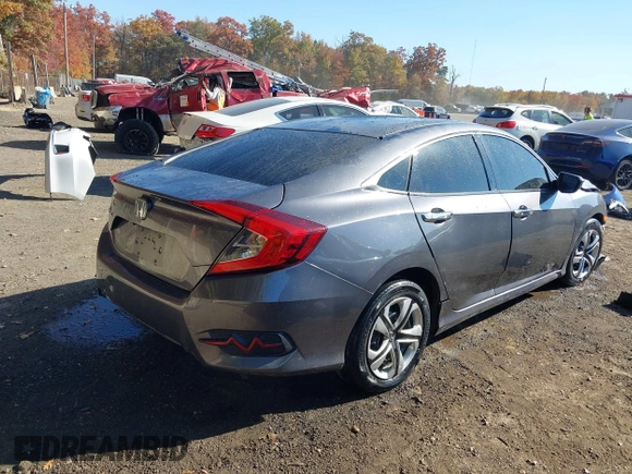 2017 Honda Civic Sedan LX with VIN 19XFC2F53HE204794, listed as a IAAI auction lot 40636416 with 134,629 mi miles. Bid and sale history available at carsss.com. Image 4.