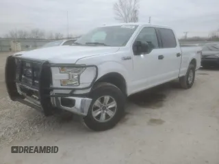 2016 Ford F-150 XLT with VIN 1FTFW1EF0GKE19752, listed as a Copart auction lot 44525105 with 107,496 mi miles and Salvage Title. Bid and sale history available at carsss.com. Image 1.