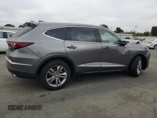 2023 Acura MDX with VIN 5J8YE1H33PL006295, listed as a Copart auction lot 72001584 with 15,692 mi miles and Salvage Title. Bid and sale history available at carsss.com. Image 3.