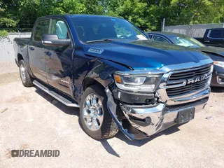 2021 Ram 1500 Big Horn with VIN 1C6SRFFT9MN665028, listed as a IAAI auction lot 42638933 with 71,929 mi miles and . Bid and sale history available at DreamBid. Image 1.